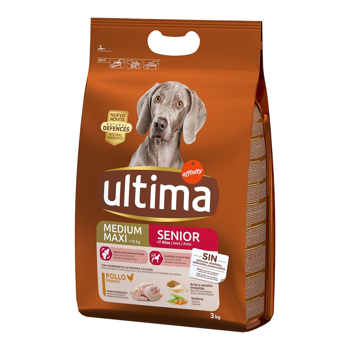 Imagen 0 de Pienso para perros senior Ultima Medium/Maxi pollo