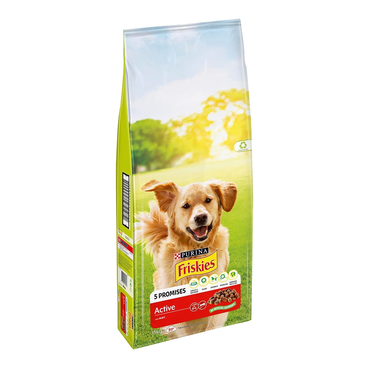 Purina Friskies - Pienso para perros adultos Friskies Vitafit Active buey 15 kg