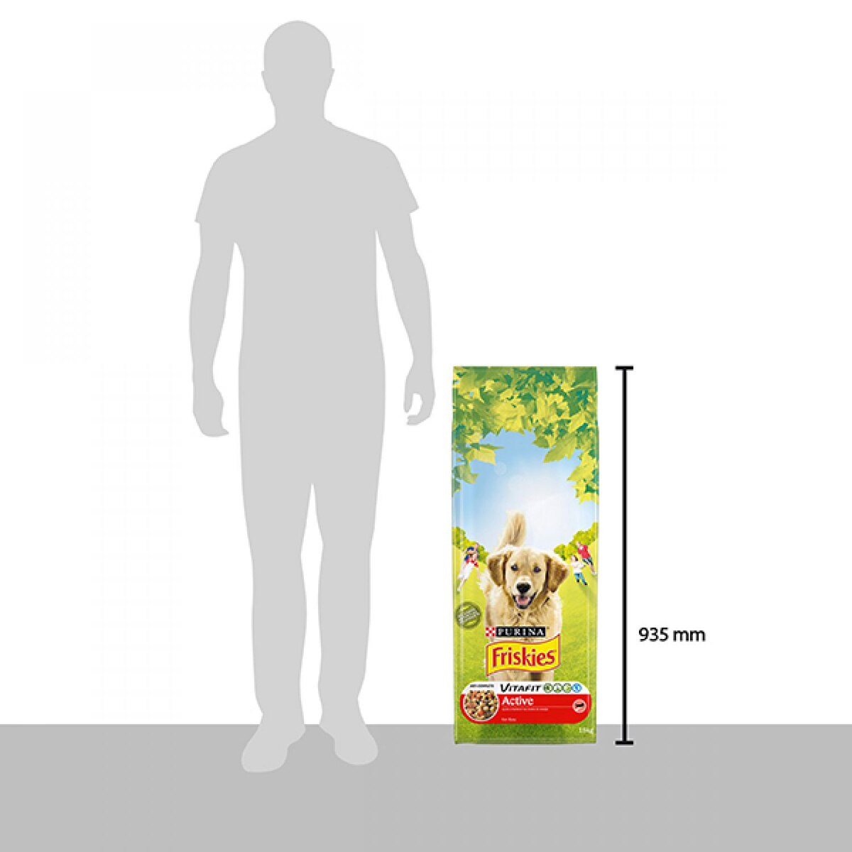 Pienso para perros adultos Friskies Vitafit Active buey 15 kg 4