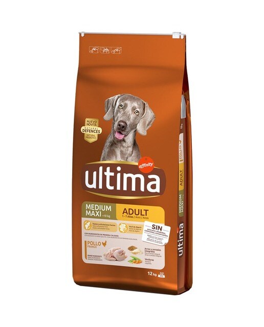 Ultima - Pienso para perros cachorros Ultima Junior Medium-Maxi pollo y arroz