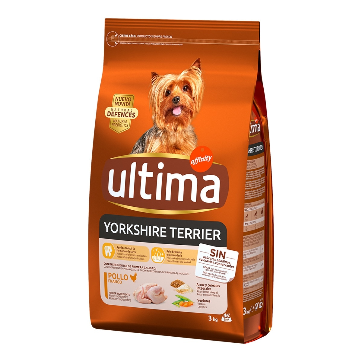 Ultima - Pienso para perros adultos Ultima Yorkshire Terrier pollo.