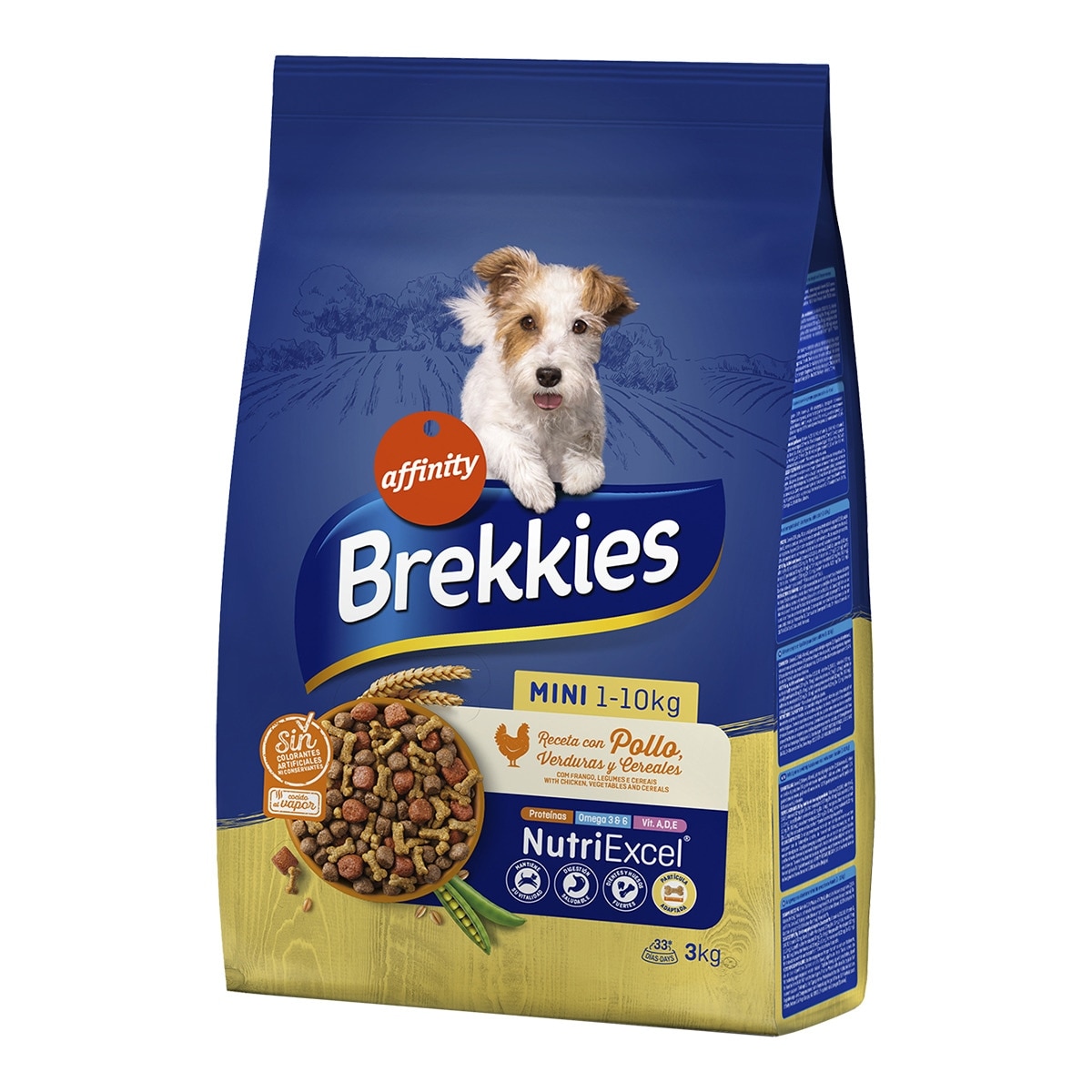 Brekkies - Pienso para perros mini adultos Brekkies.