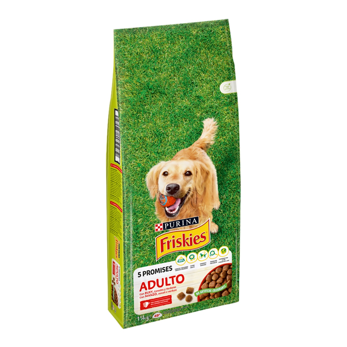Imagen 1 de Pienso para perros adultos Friskies buey, cereales y verduras