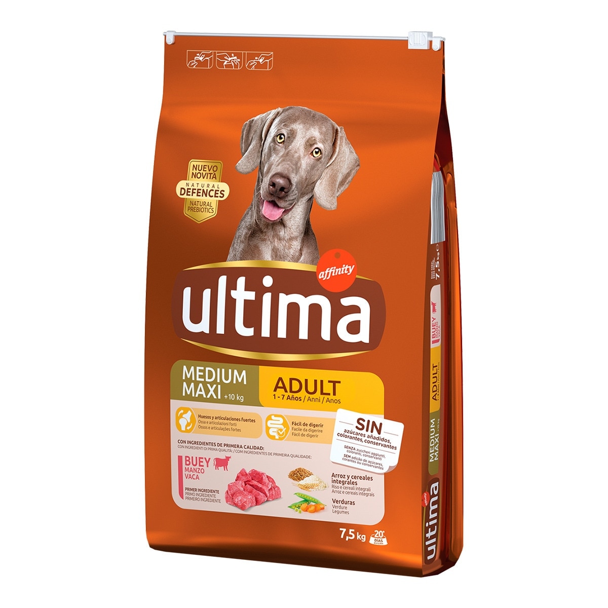 Ultima - Pienso para perros medianos y grandes Ultima Medium-Maxi Buey