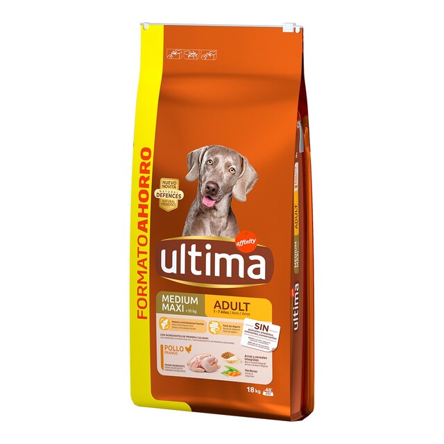 ULTIMA Medium Maxi Adult pienso para perros adultos medianos y grandes con pollo saco 12 kg