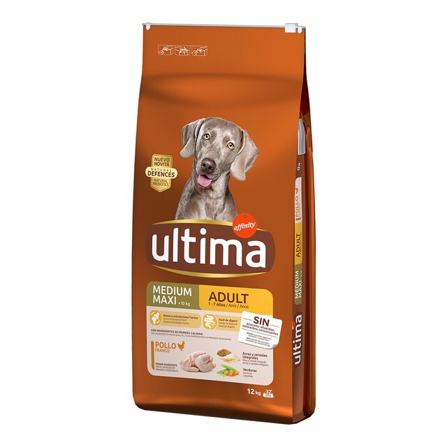 Pienso para perros adultos Ultima Medium/Maxi pollo