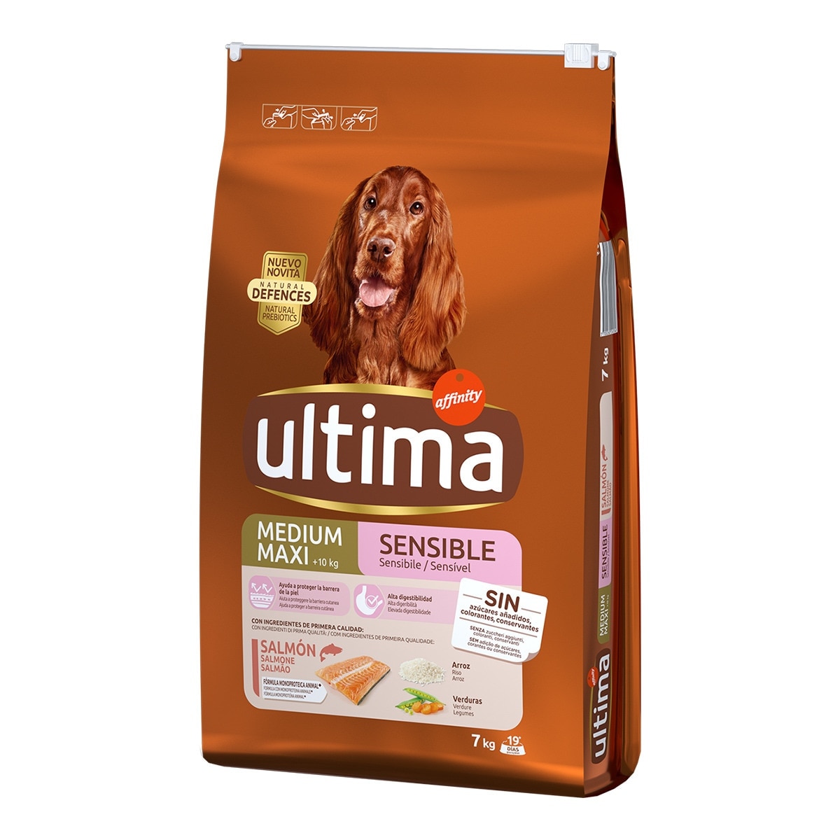 Ultima - Pienso para perros adultos Ultima Medium-Maxi Sensible salmón
