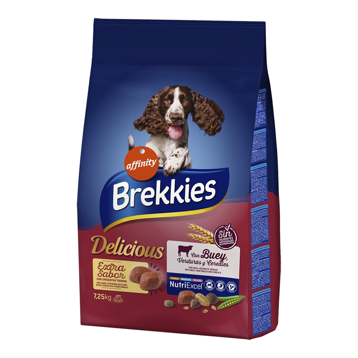 Brekkies - Pienso para perros adultos Brekkies Delicious buey.