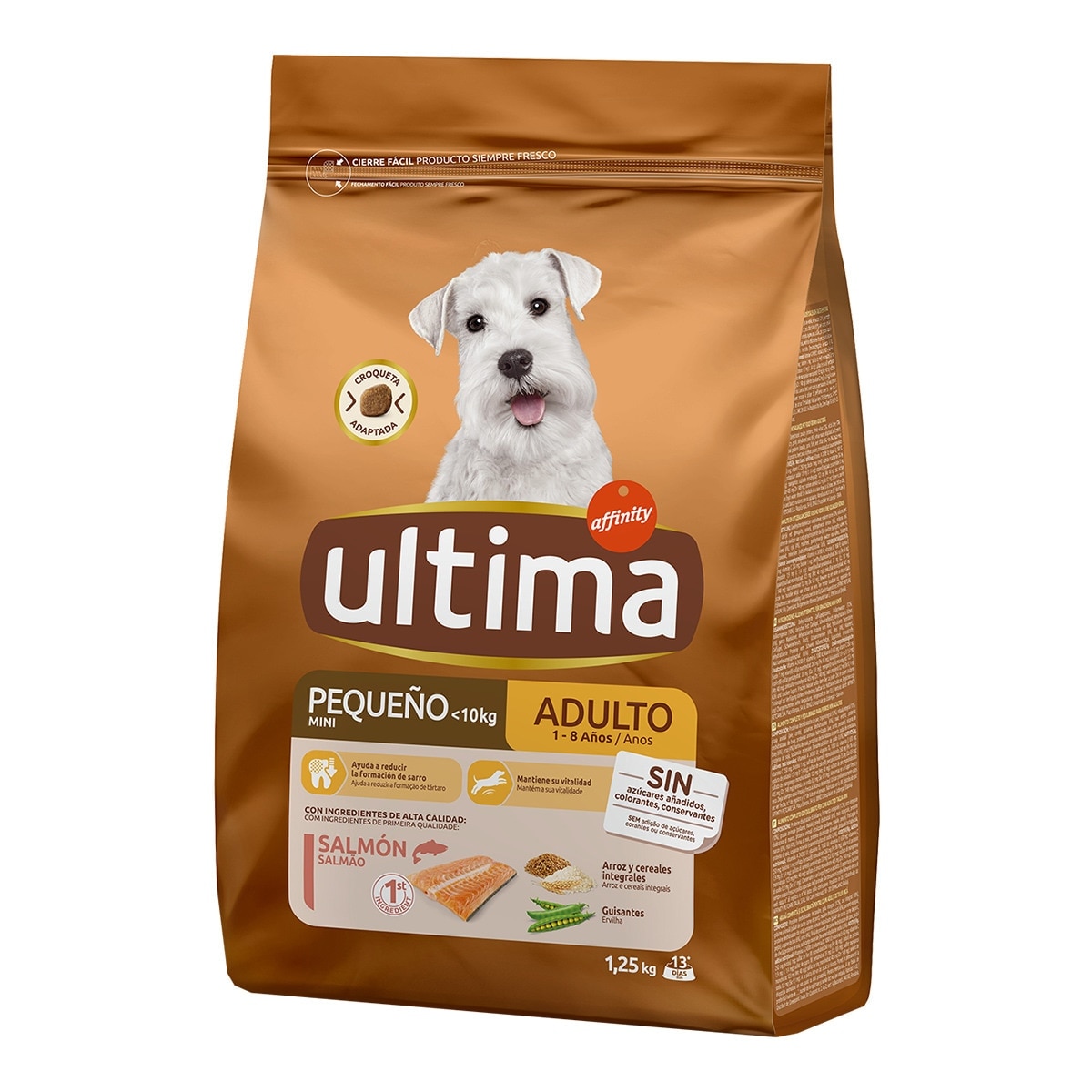 Ultima - Pienso para perros adultos minis Ultima salmón 1,25 kg