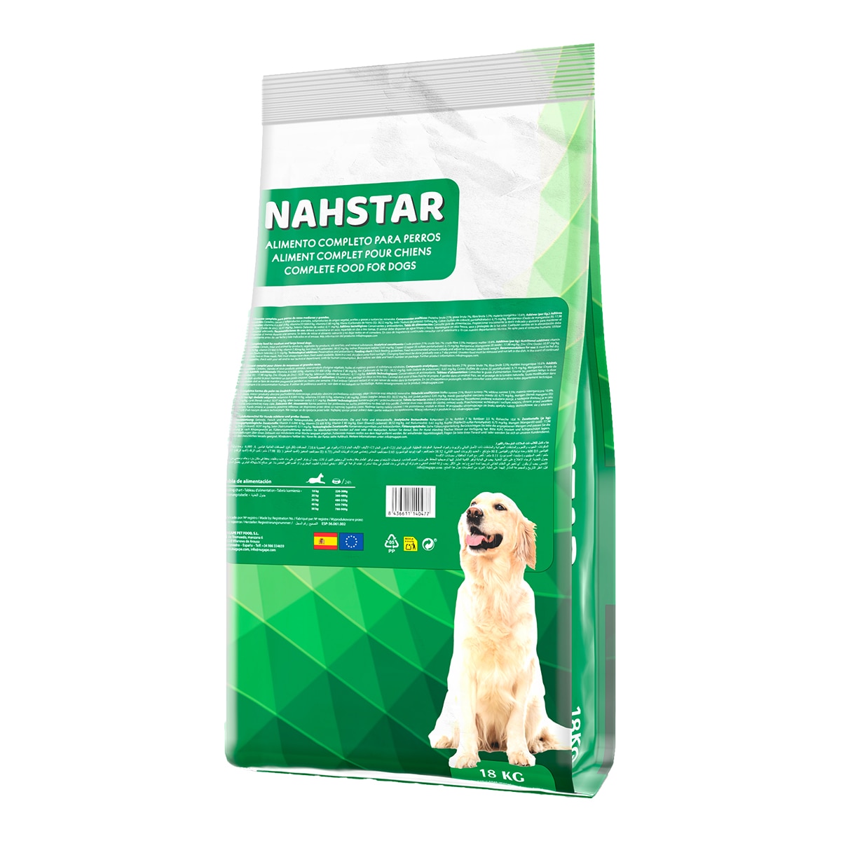 Pienso para perros adultos medianos y grandes Nashtar 18 kg 2
