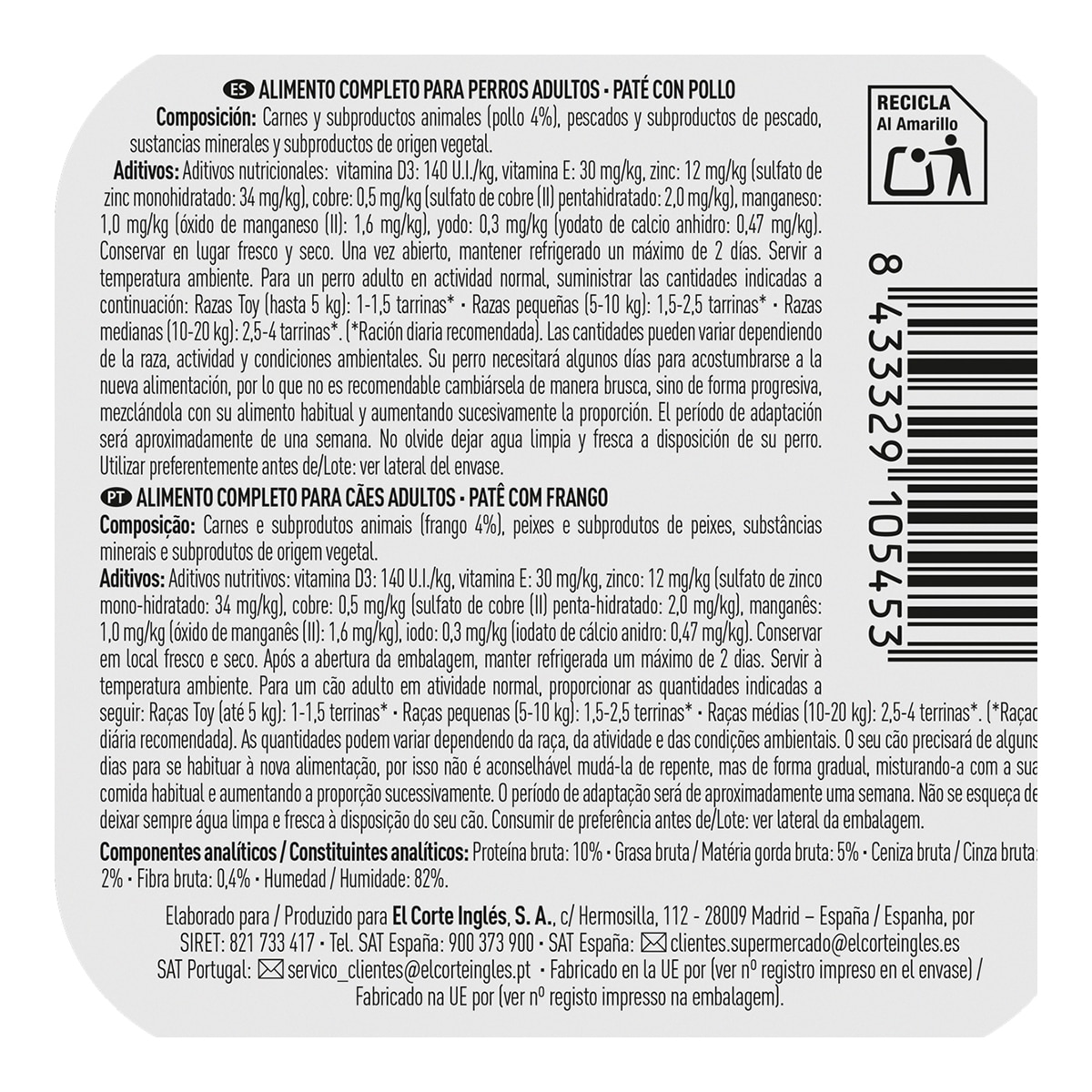 Imagen 2 de Comida húmeda para perros adultos Katakán pollo 300 g