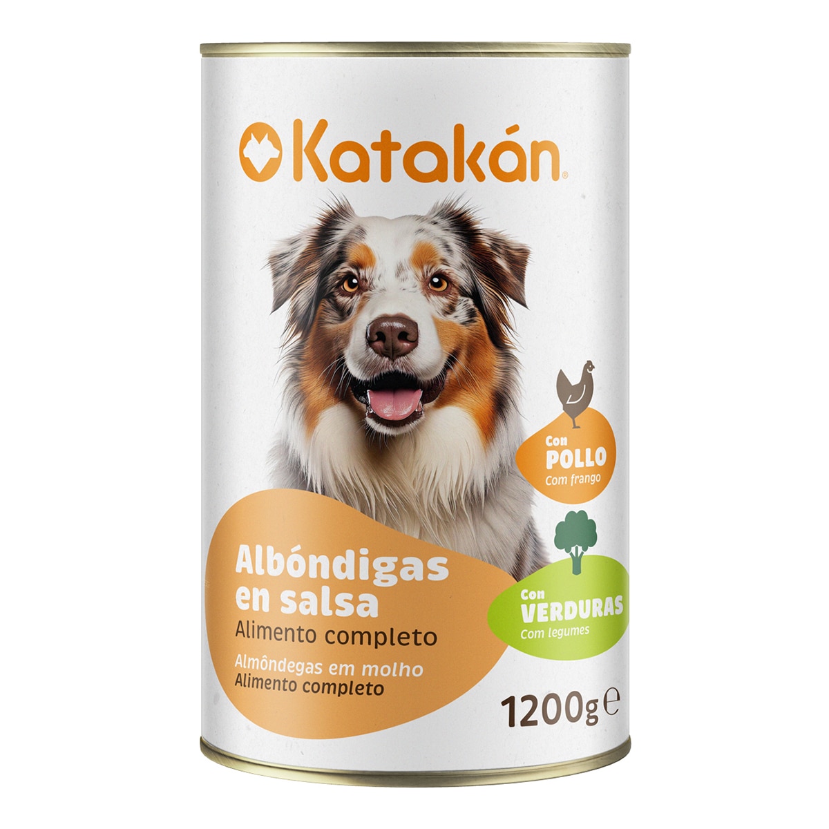 Katakán - Comida húmeda para perros adultos Katakán albondigas en salsa con pollo verduras 1250 g