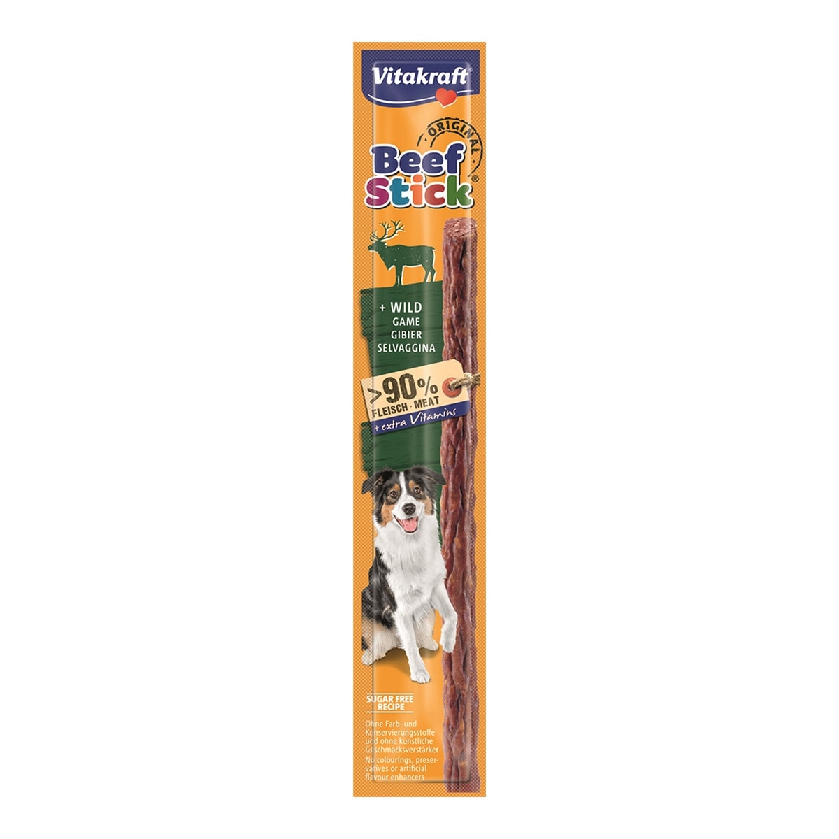 Vitakraft - Snack para perros Vitakraft Beef Stick Caza 12 g.