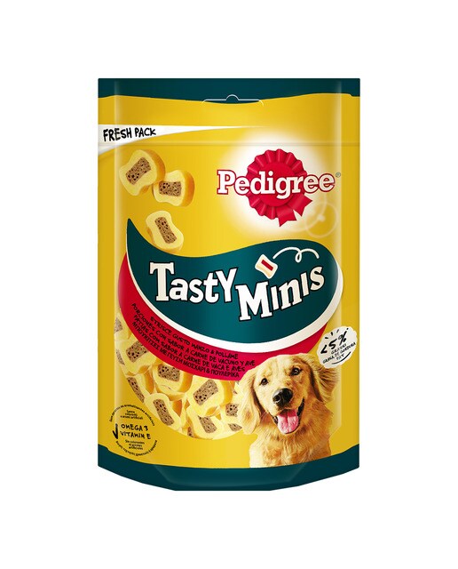 Pedigree Tasty - Snack para perros adultos Pedigree Tasty Bites Chewy Slices buey 155 g