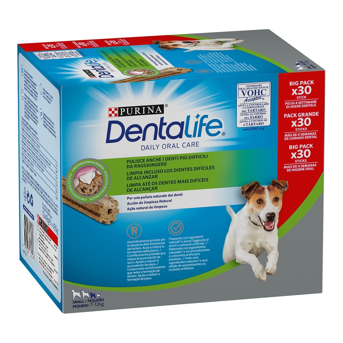 Imagen 1 de Snack dental para perros tamaño pequeño 30 unidades 16 g Dentalife