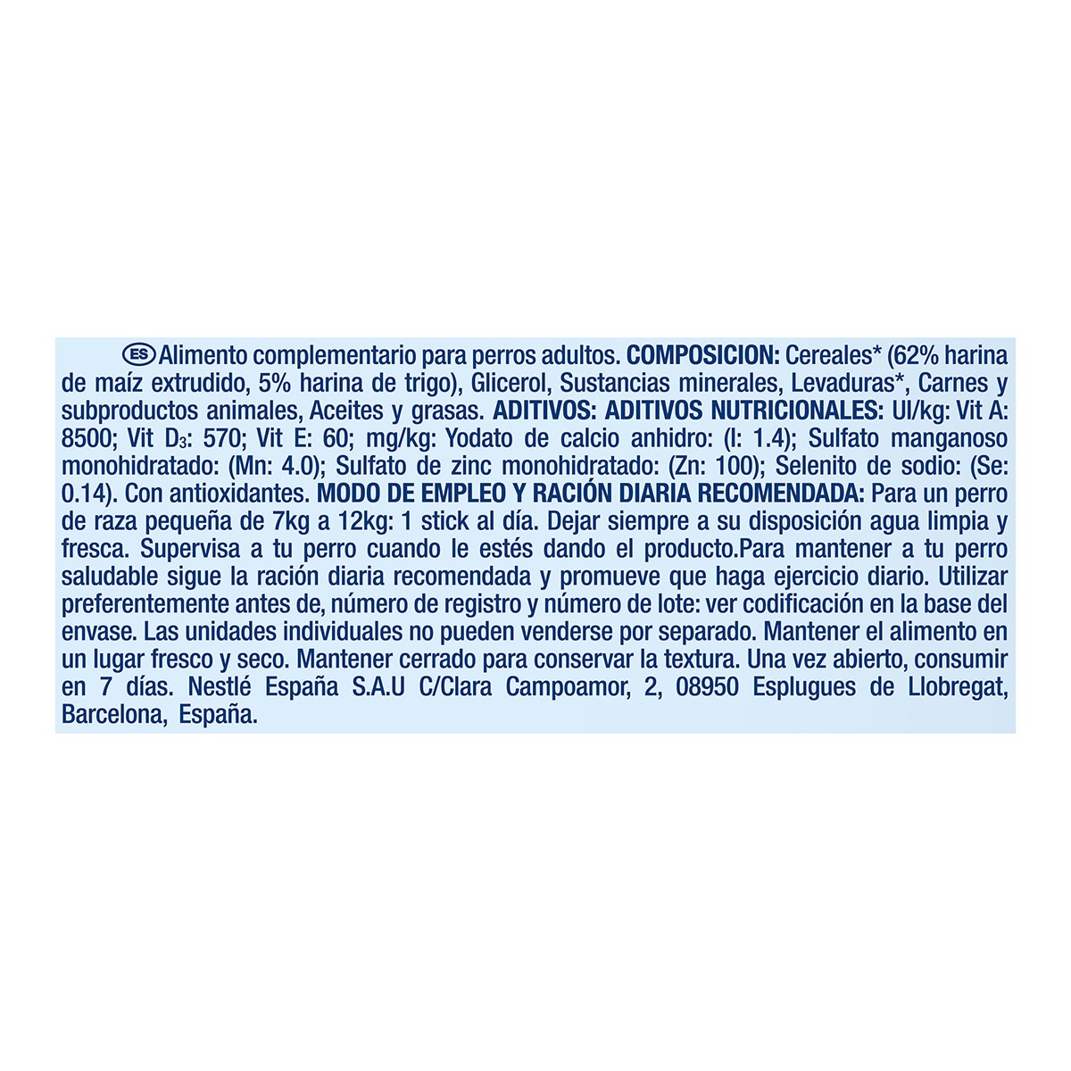 Imagen 3 de Snack dental para perros tamaño pequeño 30 unidades 16 g Dentalife
