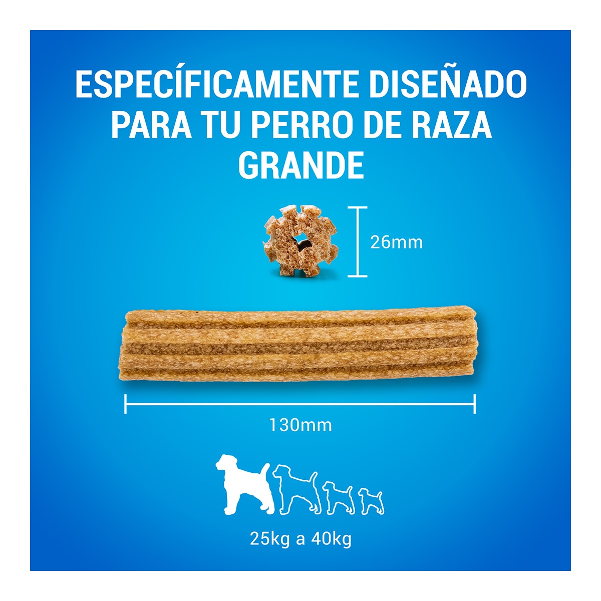 Imagen 5 de Snack dental para perros tamaño grande 36 unidades 35 g Dentalife
