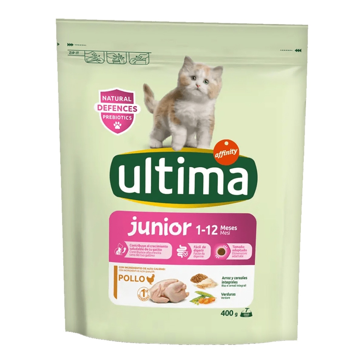 Ultima - Pienso para gatos Ultima Junior pollo.