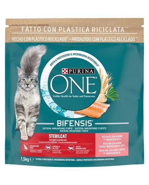 Ultima - Pienso para gatos adultos Ultima Esterilizado salmón.