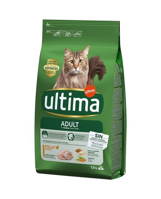 Purina One - Pienso para gatos adultos Purina One Bifensis pelaje y bolas de pelo