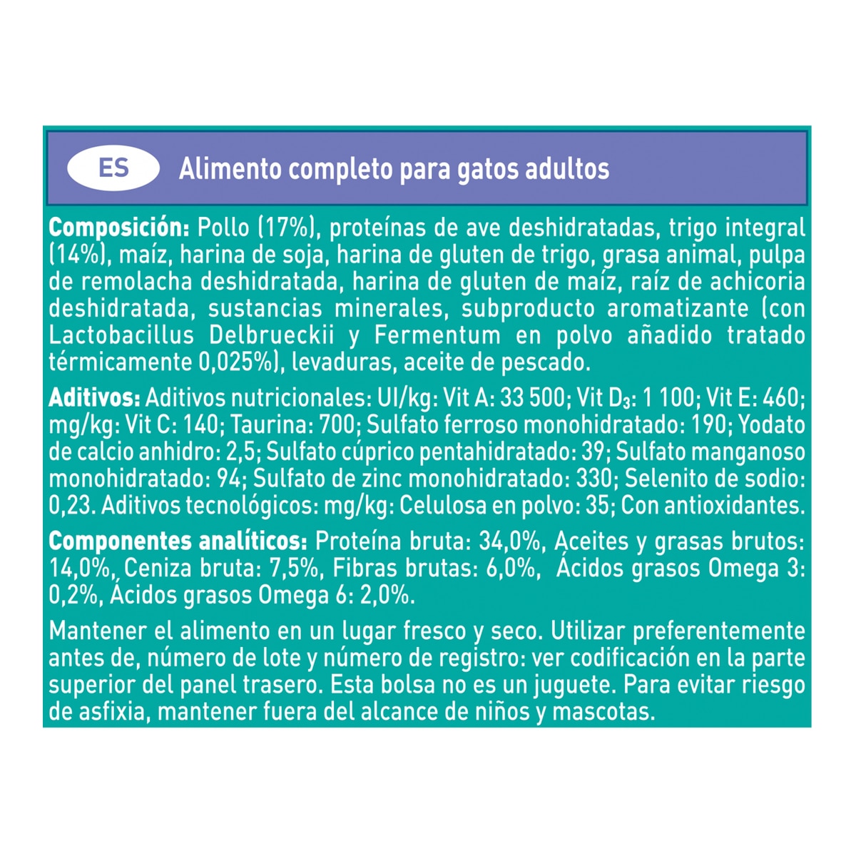 PURINA ONE Coat&Hairball pienso para gatos adultos con pollo y cereales integrales envase 800 g 3