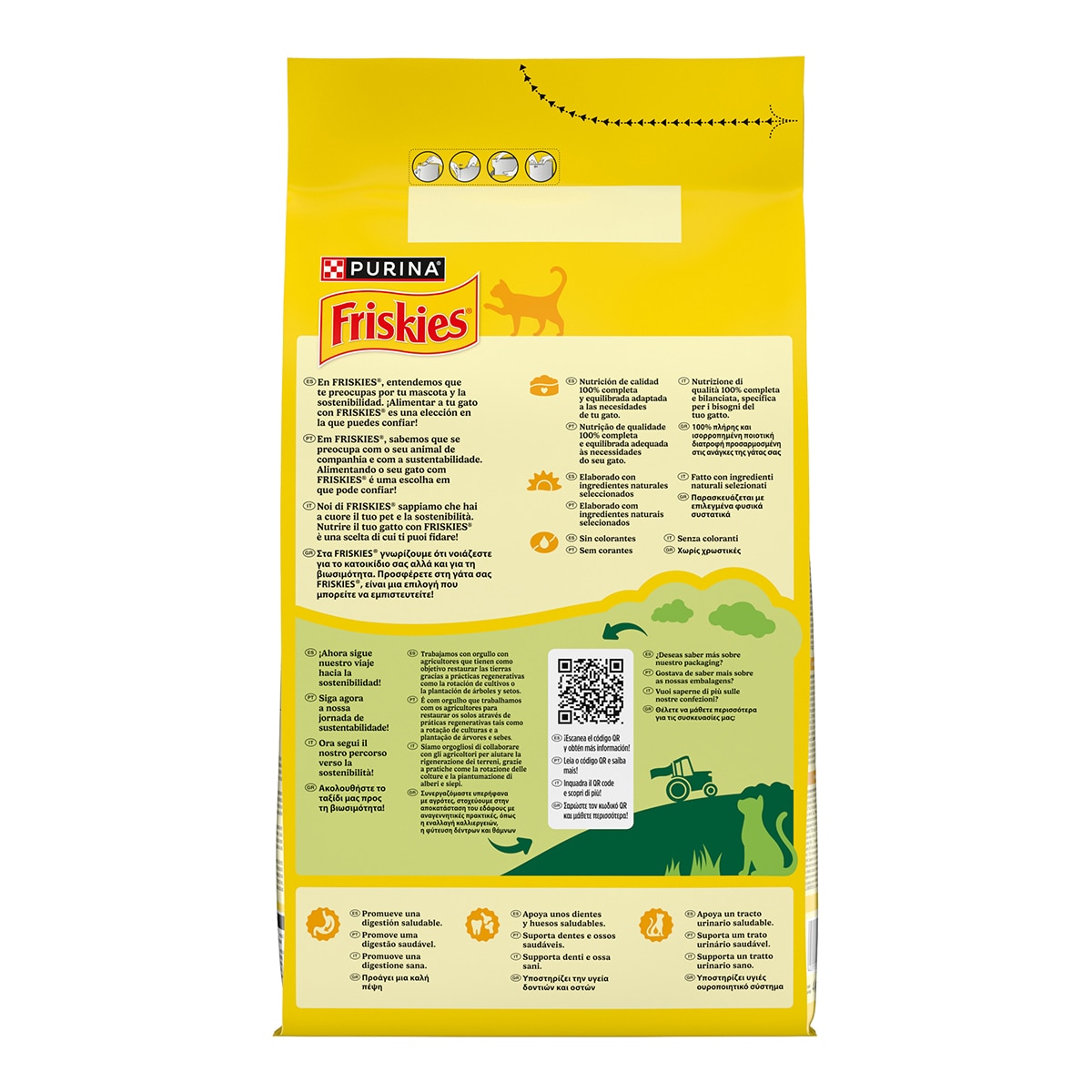 Pienso para gatos adultos Friskies salmón 4 Kg 2