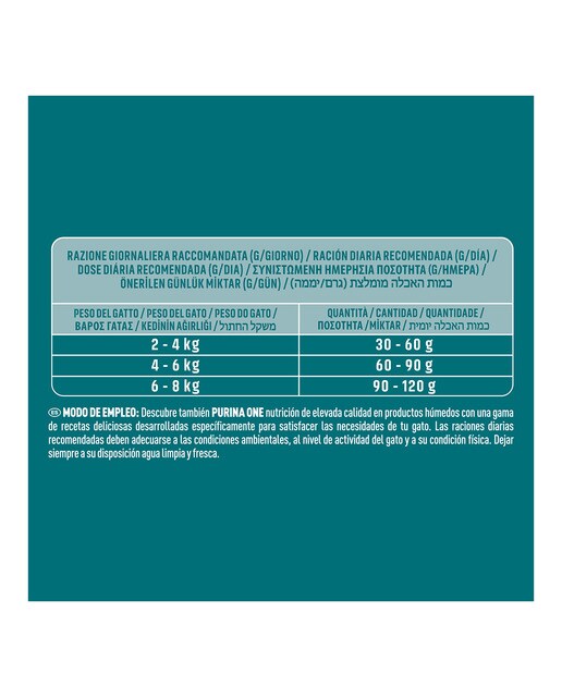 Pienso para gatos Senior 11+ Purina One Bifensis pollo y cereales integrales 1,5 kg 3