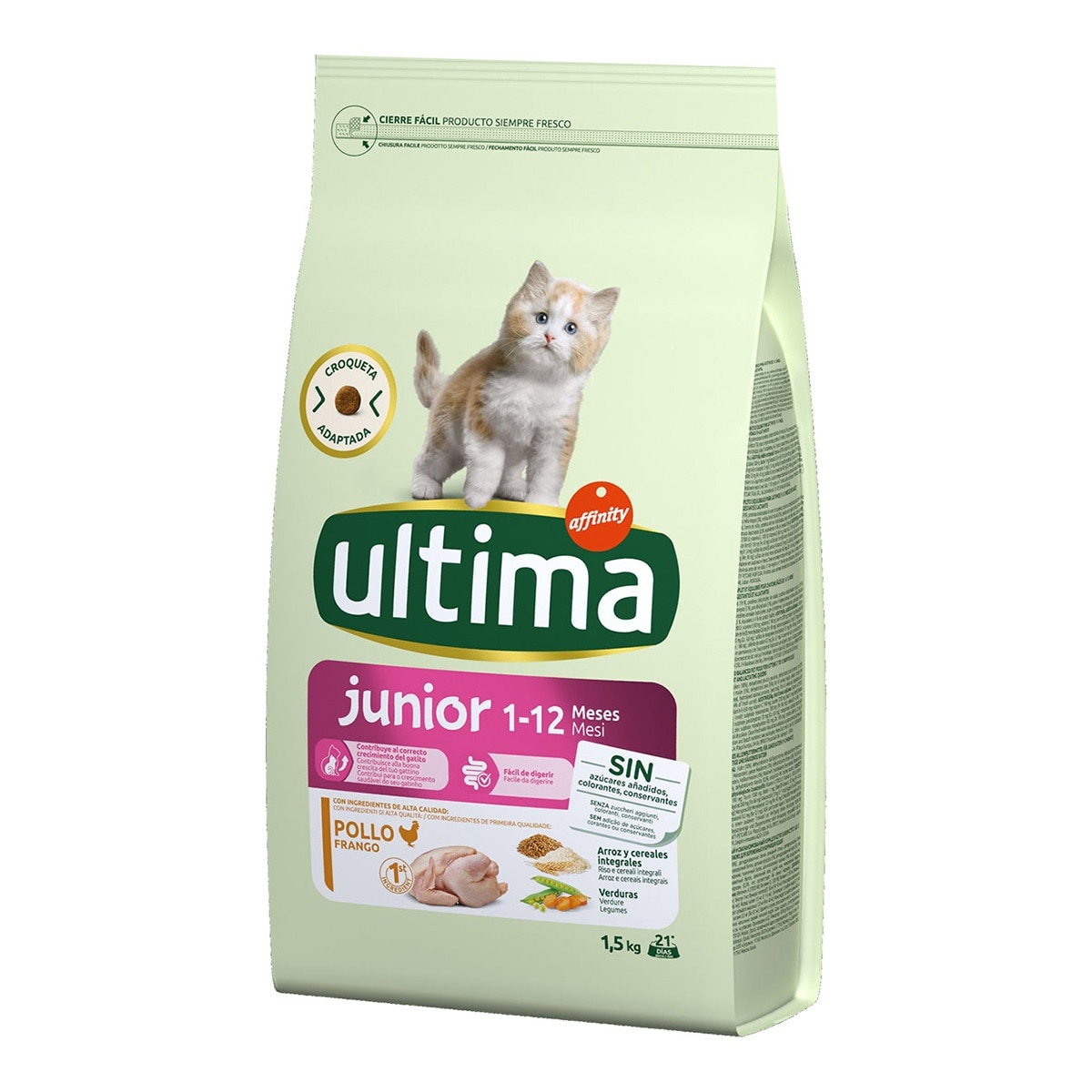 Ultima - Pienso para gatos Ultima Junior pollo