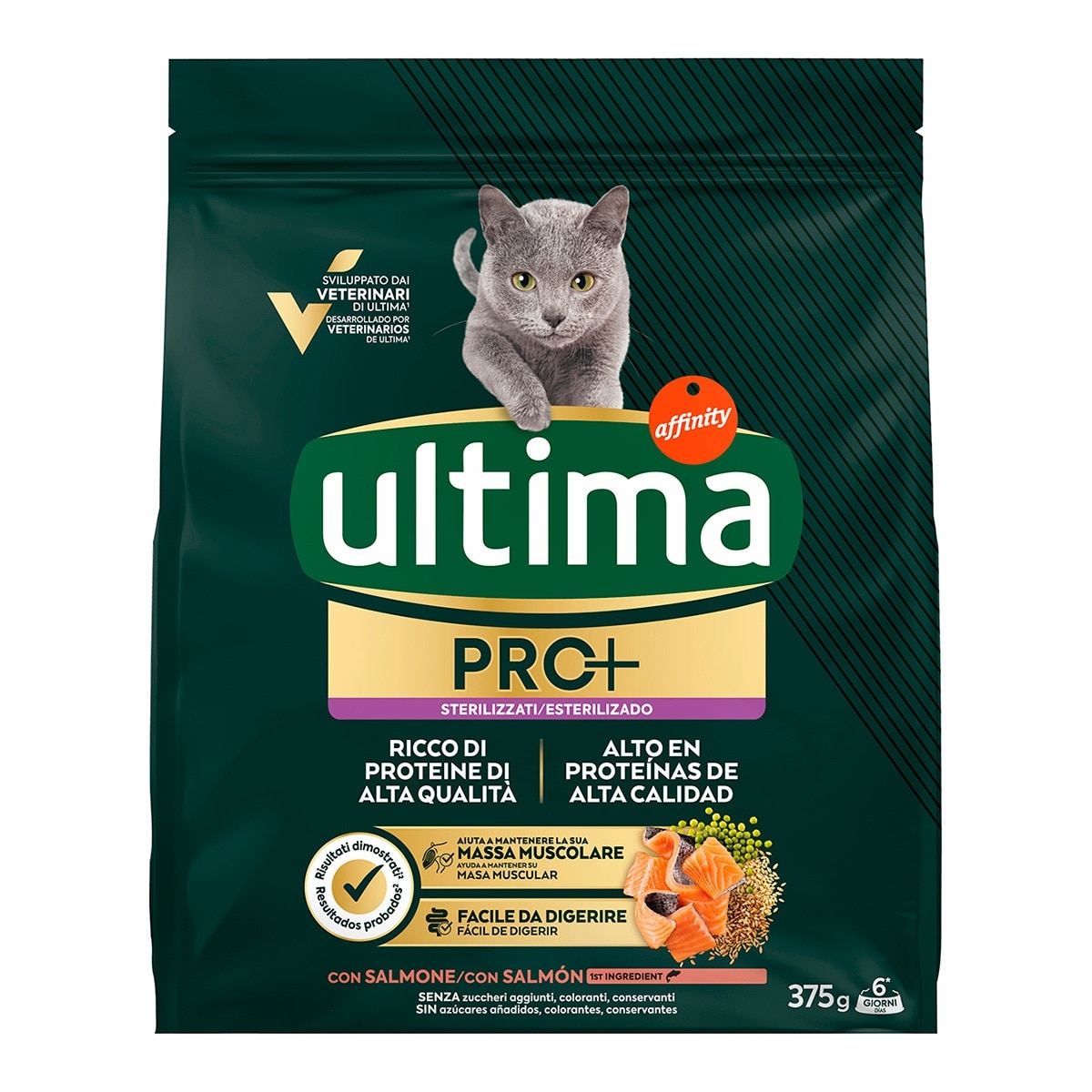 Ultima - Pienso para gatos adultos esterilizados Ultima Pro+ salmón
