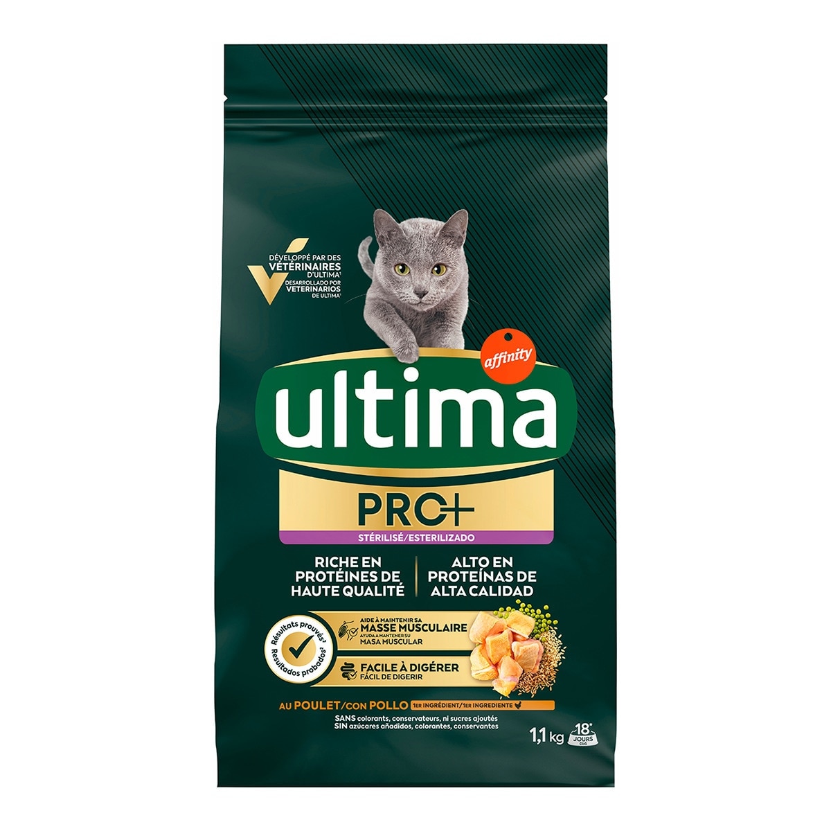 Ultima - Pienso para gatos adultos esterilizados Ultima Pro+ pollo