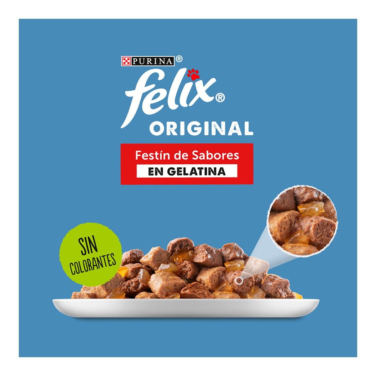 Comida húmeda para gatos adultos Felix Carnes en Gelatina 4