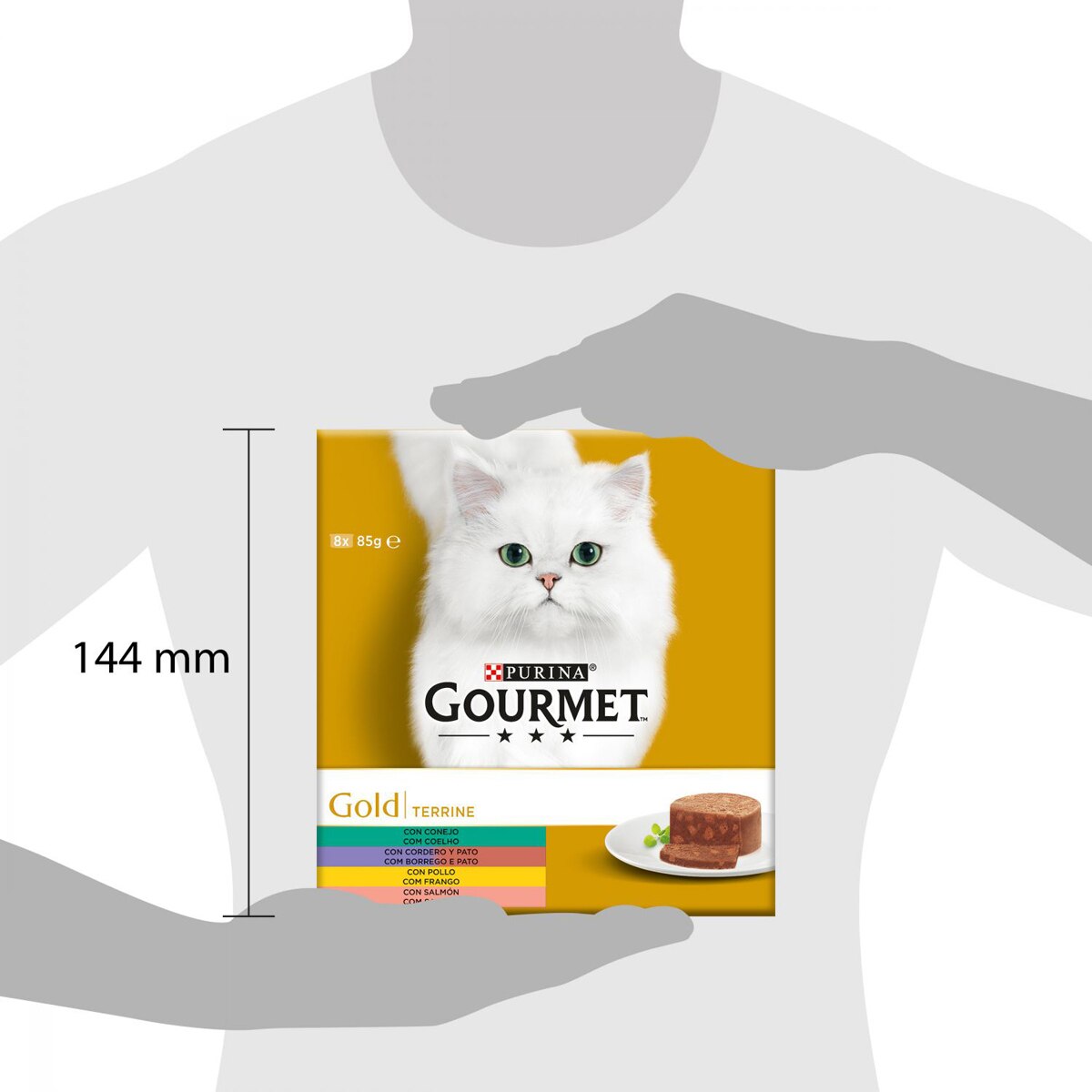 Comida húmeda para gatos adultos Gourmet Gold Terrine Mix 8 x 85 g 6