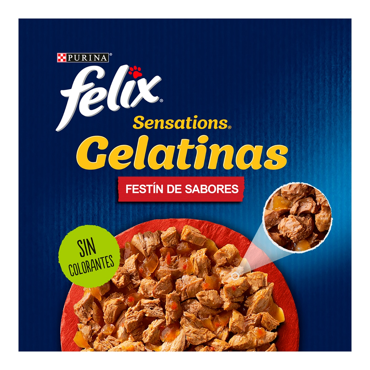 Imagen 6 de FELIX Sensations comida húmeda para gatos con una selección de carnes en gelatinas 12 sobres 85 g