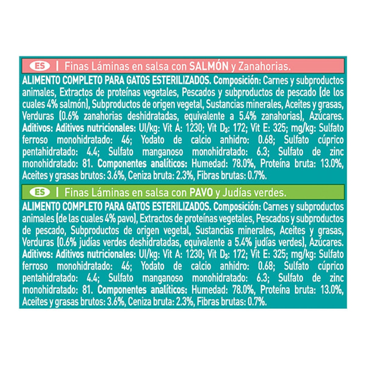 Comida húmeda para gatos adultos Purina One Esterilizados salmón 4 x 85 g 4