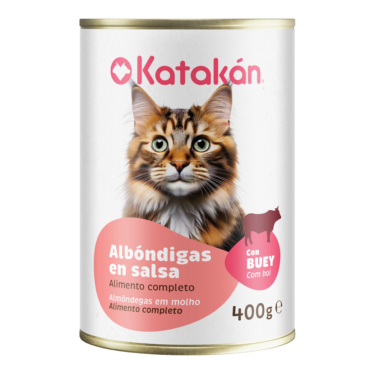 Katakán - Comida húmeda para gatos adultos Katakán albóndigas en salsa con buey 400 g