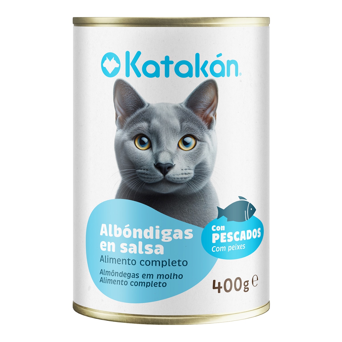 Katakán - Comida húmeda para gatos adultos Katakán albóndigas en salsa con atún 400 g