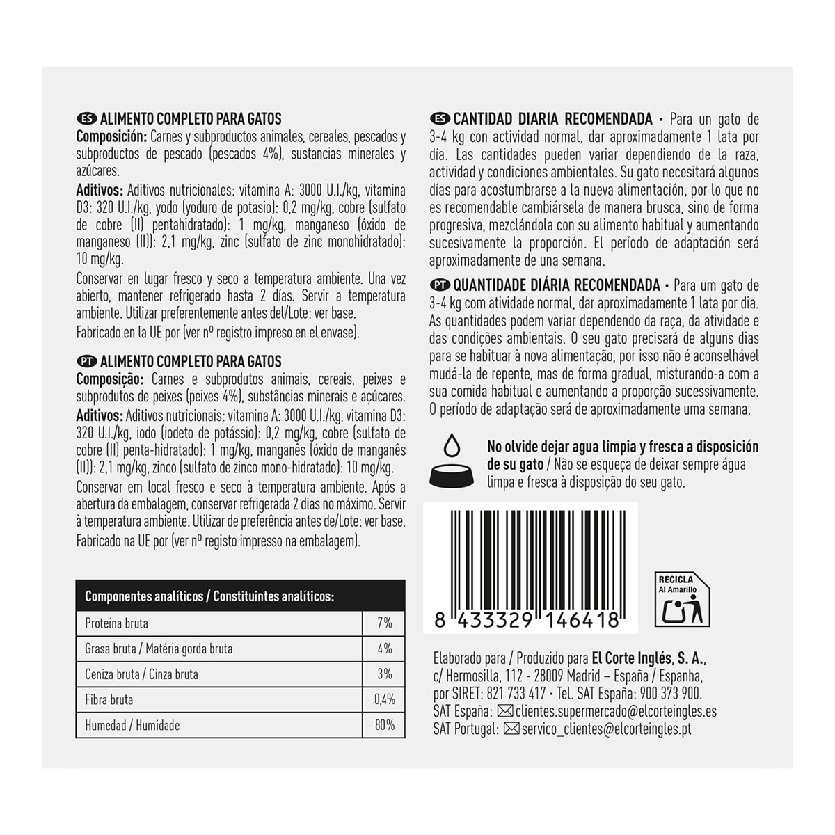 Comida húmeda para gatos adultos Katakán albóndigas en salsa con atún 400 g 2