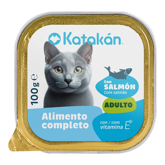 Comida húmeda para gatos adultos Katakán salmón 100 g