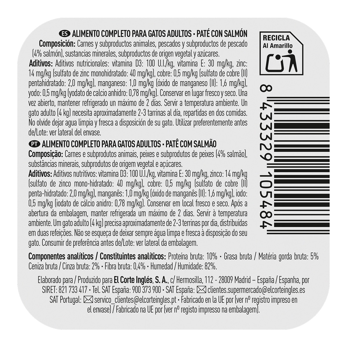Comida húmeda para gatos adultos Katakán salmón 100 g 2
