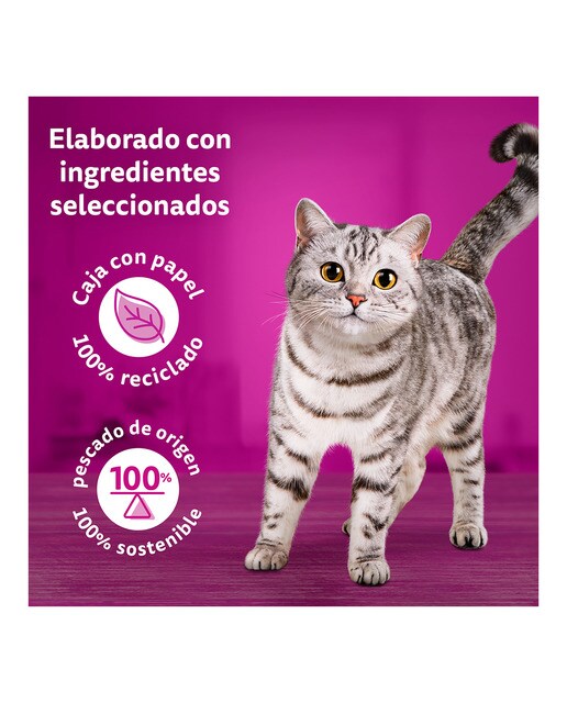 Imagen 3 de Comida húmeda para gatos adultos +1 año Whiskas Tasty Mix Selección Country en salsa 12 x 85 g