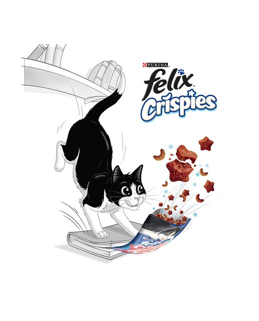 Snack para gatos Felix Crispies buey y pollo 45 g 3