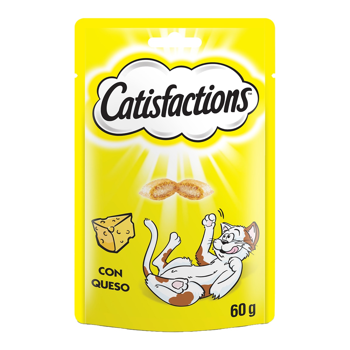 Catisfactions - Snack para gatos adultos Catisfactions queso 60 g.