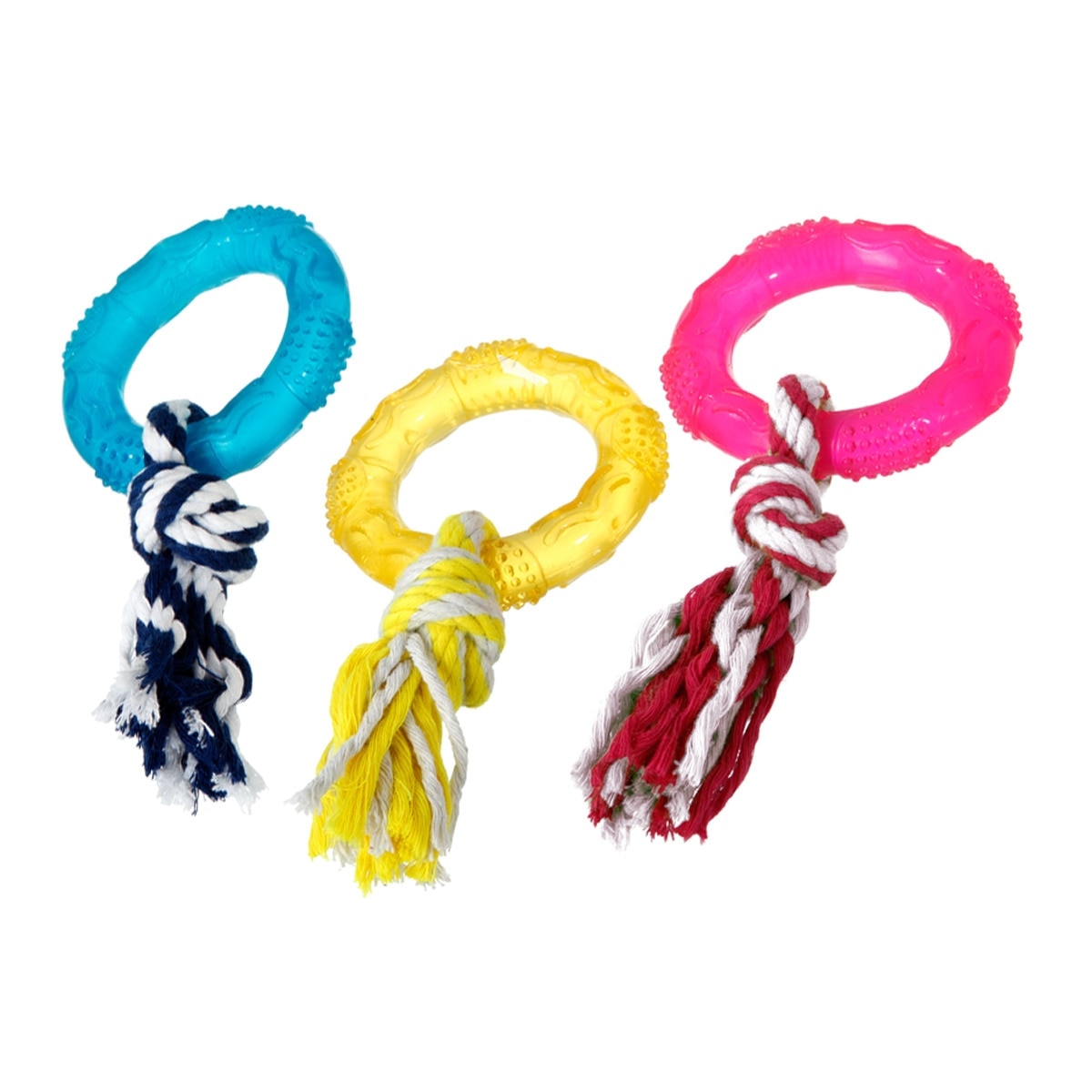 Flamingo - Juguete Flamingo para perros anillo con cuerda 8 cm.