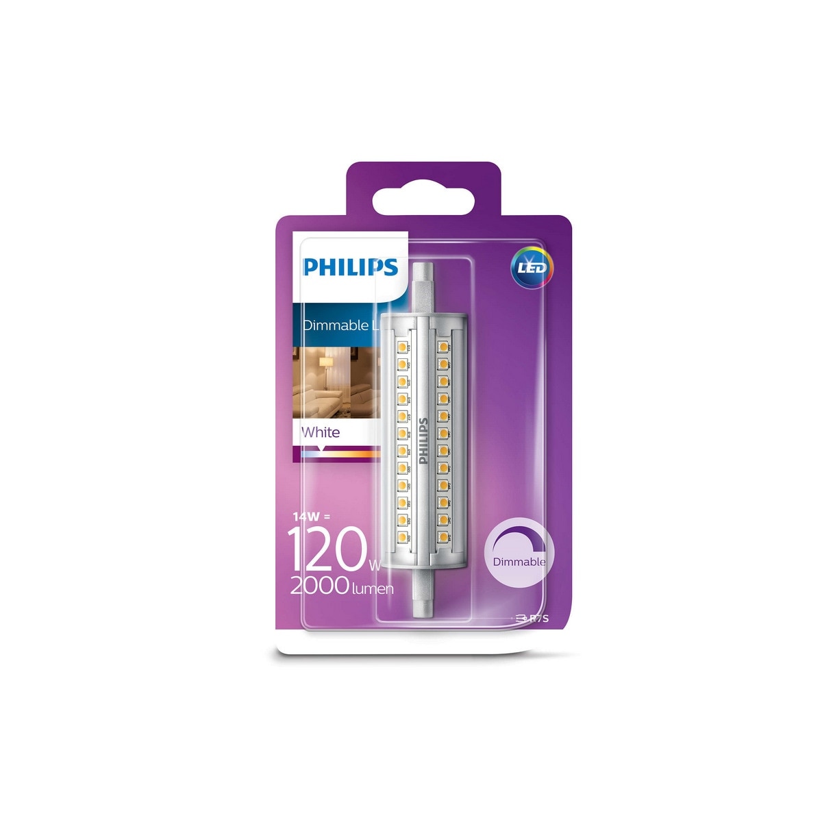 Luz LED Linear Regulável R7S - 14 W Luz quente (<=3000 K).-2