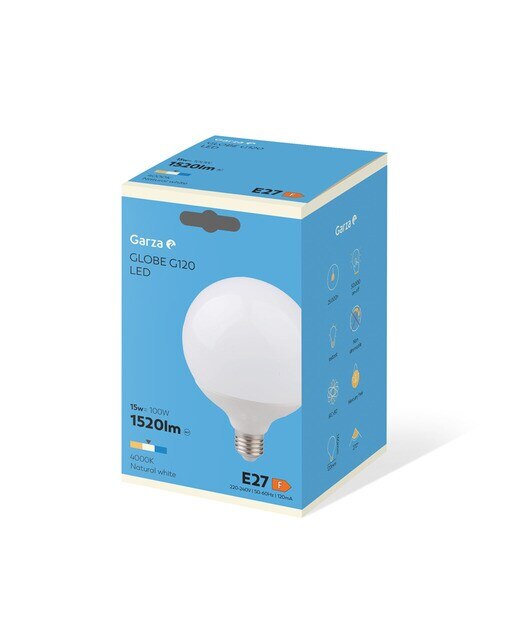 Lâmpada LED Globo E27 4000 K 1520 lm - 15 W Luz neutra (>=3000 K/<=5000 K).-2