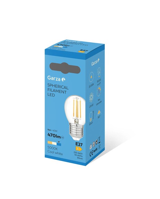 Lâmpada LED Filamento Esférica E27 4 W 470 lm 5000 K Luz fria (>= 5000 K).-2