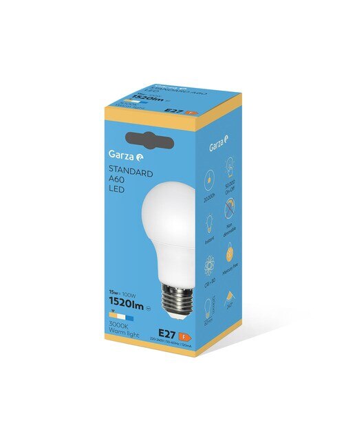 Lâmpada LED Stadard E27 15 W 1520 lm 3000 K Luz quente (<=3000 K).-2