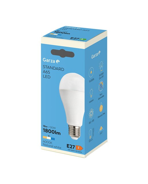 Lâmpada LED Standard E27 4000 K 1800 lm - 18 W Luz neutra (>=3000 K/<=5000 K).-2