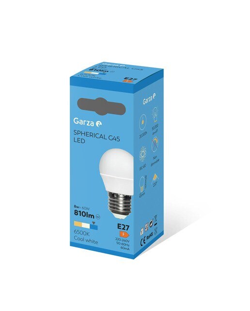 Lâmpada LED Esférica E27 8W 810lm 6500K Luz fria (>= 5000 K).-2