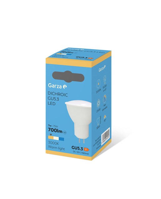 Lâmpada LED Dicroica GU5.3 700 lm 3000 K - 7 W Luz quente (<=3000 K).-2